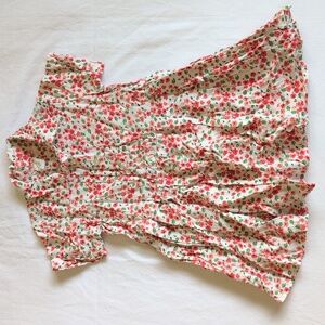 babyGap pretty autumn floral rayon collared shirt dress 4T toddler girls